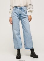 mujer vaqueros Lexa Sky de talle alto y ancho Pepe Jeans 44JTZ78 mezclilla - Imagen 2