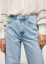 mujer vaqueros Lexa Sky de talle alto y ancho Pepe Jeans 44JTZ78 mezclilla - Imagen 3