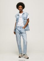 mujer vaqueros mary de talle alto Pepe Jeans 44JTZ19 mezclilla