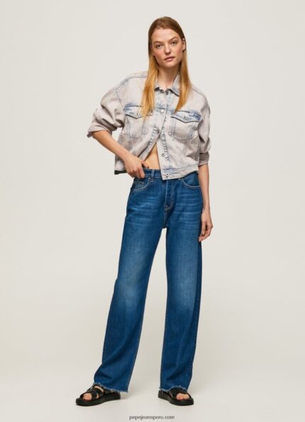 mujer vaqueros robyn de talle alto Pepe Jeans 44JTZ1 mezclilla