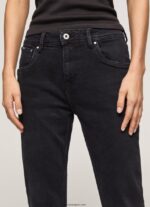 mujer vaqueros violetas de talle alto Pepe Jeans 44JTZ92 mezclilla - Imagen 3