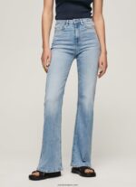 mujer vaqueros willa de talle alto y corte acampanado Pepe Jeans 44JTZ59 mezclilla - Imagen 2