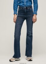 mujer vaqueros willa de talle alto y corte acampanado Pepe Jeans 44JTZ61 mezclilla - Imagen 2