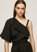 mujer vestido asimétrico Pepe Jeans 44JTZ200 negro - Imagen 3