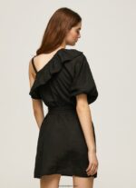 mujer vestido asimétrico Pepe Jeans 44JTZ200 negro - Imagen 4