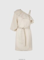 mujer vestido asimétrico Pepe Jeans 44JTZ201 piedra - Imagen 5