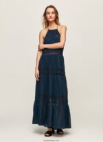mujer vestido con detalles bordados Pepe Jeans 44JTZ218 dulwich