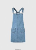 mujer vestido con peto de mezclilla Pepe Jeans 44JTZ162 mezclilla - Imagen 5