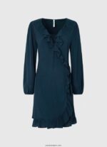 mujer vestido corto cruzado esha Pepe Jeans 44JTZ158 dulwich - Imagen 5