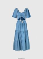 mujer vestido de Denim Pepe Jeans 44JTZ163 azul - Imagen 5