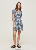 mujer vestido estampado a cuadros Pepe Jeans 44JTZ184 multi - Imagen 2