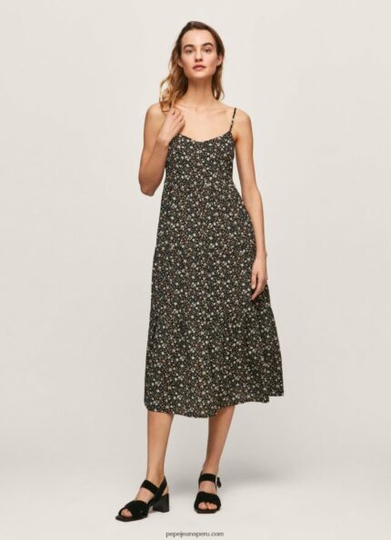 mujer vestido fluido floral Pey Pepe Jeans 44JTZ223 multi