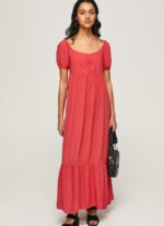mujer vestido fluido Pepe Jeans 44JTZ150 estudio rojo