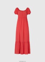 mujer vestido fluido Pepe Jeans 44JTZ150 estudio rojo - Imagen 5