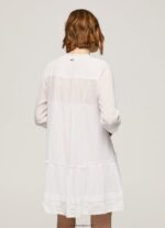 mujer vestido patris con detalles calados Pepe Jeans 44JTZ148 blanco - Imagen 4