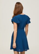 mujer vestido patrizia con cuello cruzado Pepe Jeans 44JTZ197 océano - Imagen 4