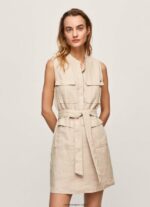 mujer vestido utilitario aura Pepe Jeans 44JTZ215 piedra - Imagen 2