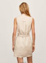 mujer vestido utilitario aura Pepe Jeans 44JTZ215 piedra - Imagen 4