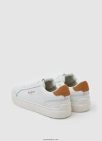 mujer zapatillas adams basic de piel Pepe Jeans 44JTZ585 blanco - Imagen 4
