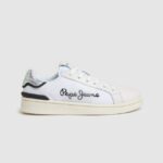 mujer zapatillas combinadas de malla milton Pepe Jeans 44JTZ612 blanco