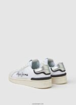 mujer zapatillas combinadas de malla milton Pepe Jeans 44JTZ612 blanco - Imagen 4