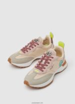 mujer zapatillas combinadas lucky leo Pepe Jeans 44JTZ579 Rosa palido - Imagen 3